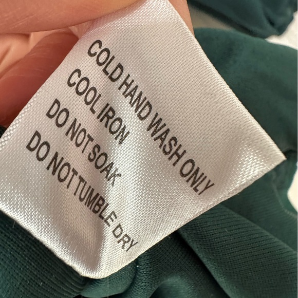 HELLO MOLLY PARTY IT UP DRESS FOREST GREEN size m 6 mini one shoulder - Picture 6 of 6